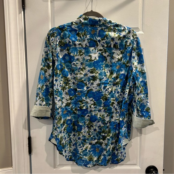 {Anthro} HD in Paris Floral Shirt - Picture 5 of 9